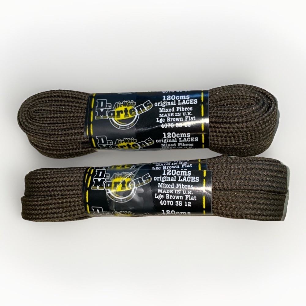 Brown Dr Martens 120cm (47in) Flat‎ Shoe Laces 2 Packs